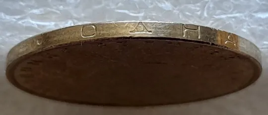 (6574) 1 гривня 2012 викрошка у букві "А" слова "ОДНА" на гурті (1 гривна 2012 брак) Недорого