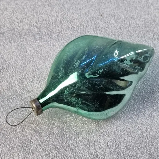 Елочная игрушка "зелёный лист" , ссср З аукціону