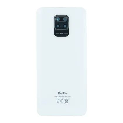 фото, Задня частина корпусу Xiaomi Redmi Note 9S / Note 9 Pro Glacier White (з склом камери)