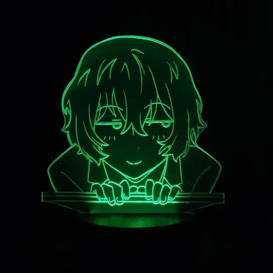 Акриловий світильник-нічник Осаму Дазай зелений tty-n000437 Ціна