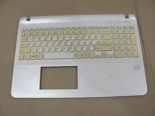 номер0315-5 Кришка панель палмрест клавіатура РОБОЧА  3PHK9PHN040 EAHK9011020 для  SONY VAIO  SVE15 SVF152   оригінал Ціна