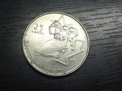 фото, 25 центів 2008 Канада Ванкувер 2010 - Бобслей