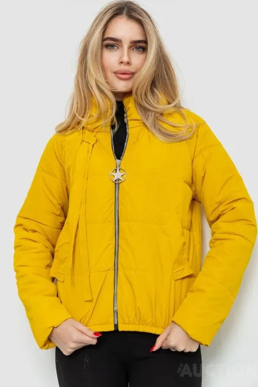 Куртка женская демисезонная, цвет горчичный, 131R262 Ціна