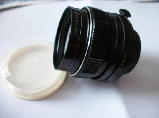 Объектив Гелиос-44М-4, М-42, редкий, с переключателем, светофильтра Нет, задняя крышка, чистые линзы Ціна