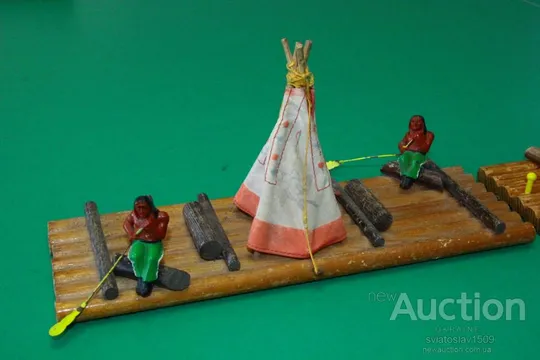 индейцы ковбои ГДР плот плоты №410 + №414 З аукціону