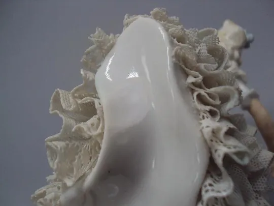 Фигура фарфор статуэтка Unterweissbach Германия балерина кружевница девушка танцует балет №14484 Недорого