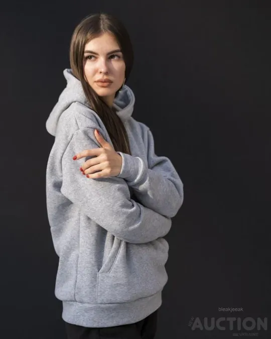 Унісекс худи утеплене Karian колір меланж Де купити