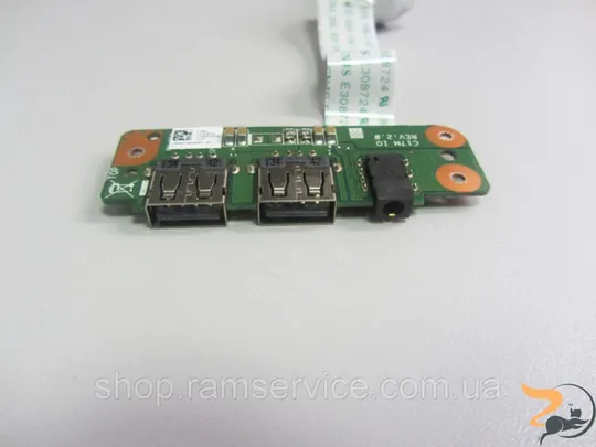 Додаткова плата, роз'єми USB, Audio, для ноутбука, Medion Akoya E6239, E7226, E6240, MD99390, 98901, Ціна