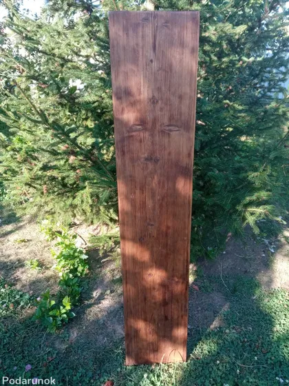 фото, Дошка інтер'єру витвір природи з істотоподібним обличчям.Розмір 144см*28см*4.5см