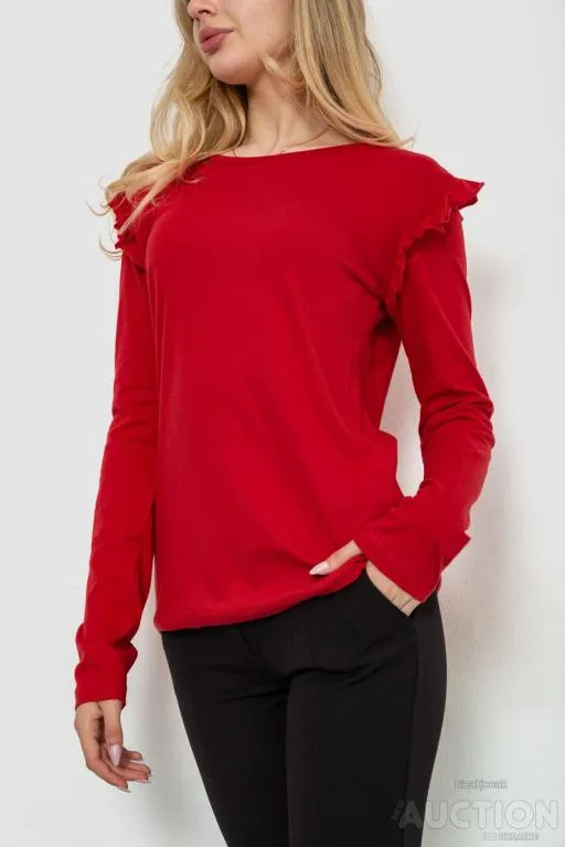 Кофта женская однотонная, цвет красный, 244R200 З аукціону