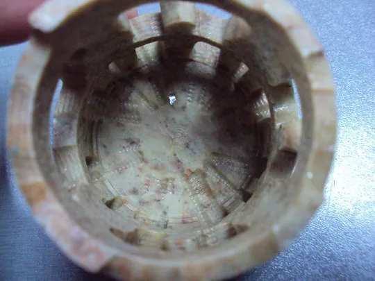 Подсвечник вазочка камень европа высота 5 см №15023 Де купити