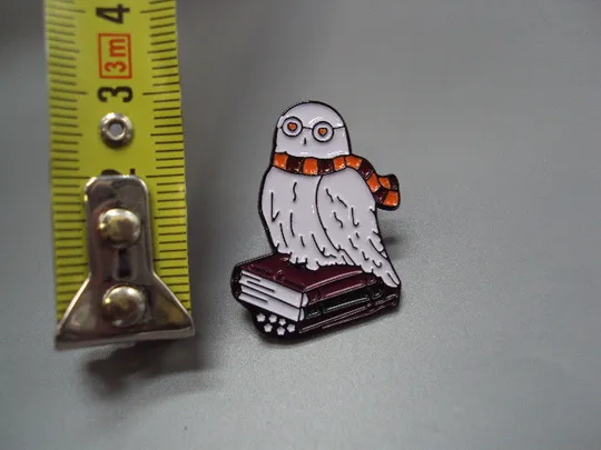 Купити Значок пін Гаррі Поттер Harry Potter книжки і сова Букля факультет Ґрифіндор знак брошка №18507