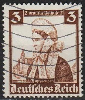 фото, 1935 - Рейх - Національні костюми 3 Mi.588 _гаш