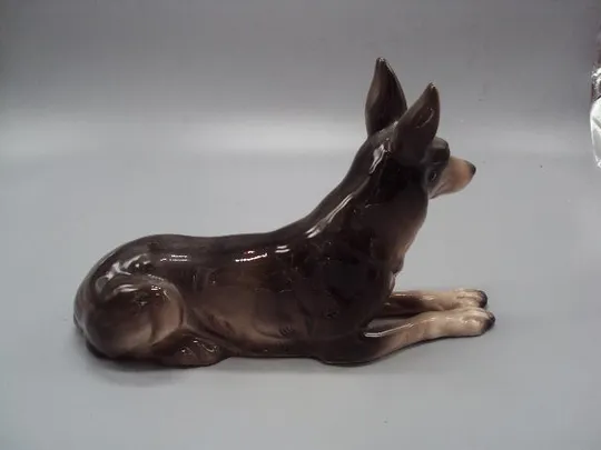 Фигура фарфор статуэтка Германия собака овчарка собачка размер 14,4 х 22,5 см №14257 Характеристики