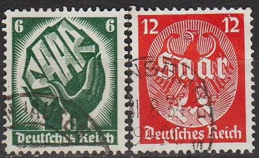 1934 - Рейх - Саар Mi.544-45 _1.50 EU Ціна
