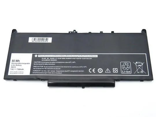 Купити Батарея J60J5 для ноутбука Dell Latitude E7270, E7470 (J60J5 R1V85 MC34Y 242WD) (7.6V 55Wh).