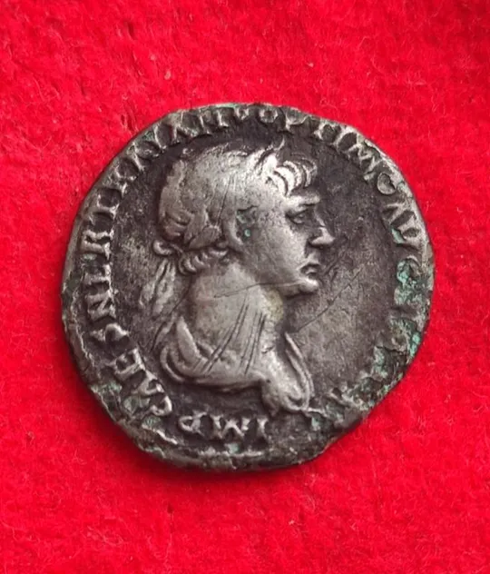 Купити Денарий Древнего Рима богиня Равенства, монета серебро , император Траян tff41 1650грн