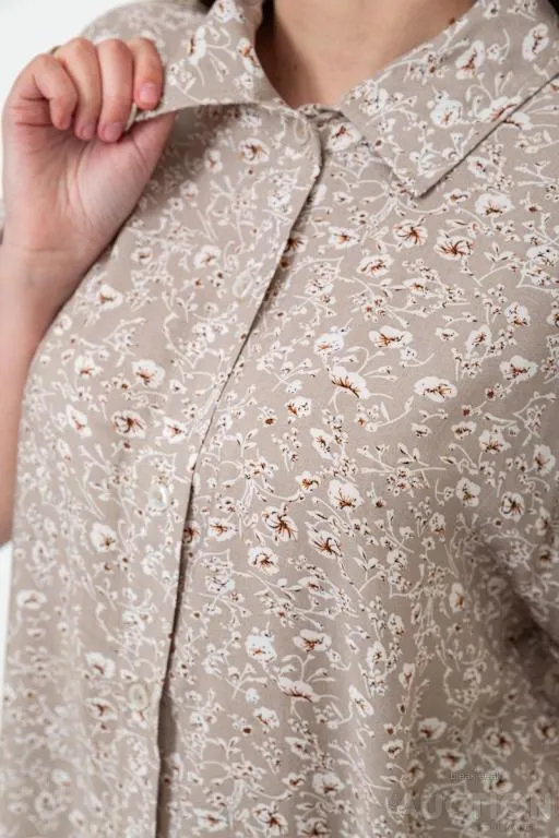 Рубашка женская штапель, цвет мокко, 102R5230-1 Де купити