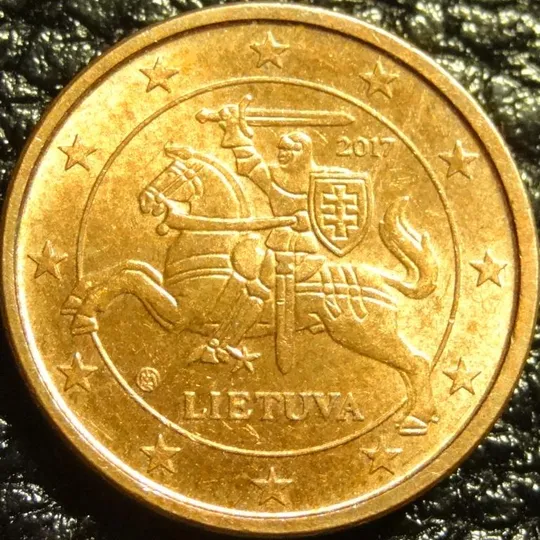 1 євроцент 2017 Литва Ціна