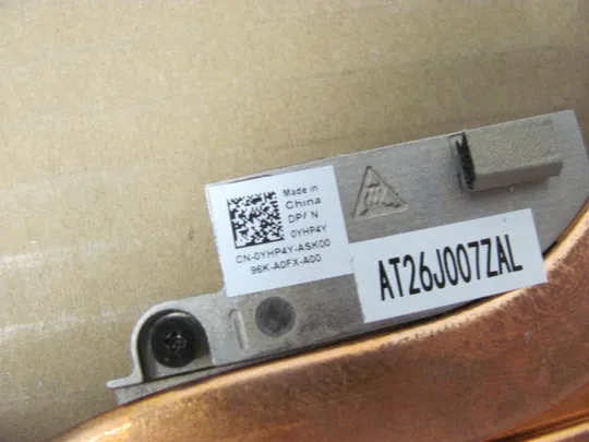 номер0076-2 система охолодження 0YHP4Y AT26J007ZAL 0TW1KC для Dell Precision 7530 7540 M7540  оригінал Недорого