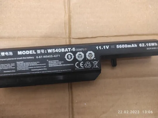 Оригінал АКБ W540BAT-6 11.1V для CLEVO W550SU W540EU W550 W540EU W155U W550EU W54EU W55EU W545EU W550SU W550SU2 W155EU W551SU1 W650KK W550SU1 W550TU Terra 1529h Aquado M1519 Продаж