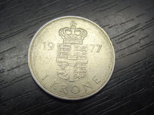 1 крона 1977 Данія Ціна