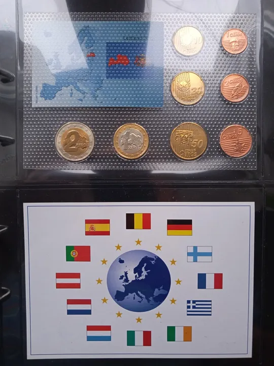 Латвія. Річний набір монет Євромонет(Європроба) Продаж