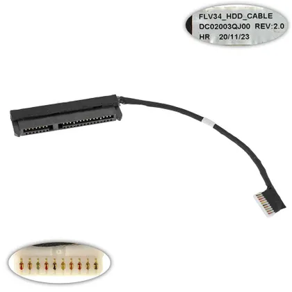 фото, Шлейф жорсткого диска SSD/HDD для ноутбука LENOVO (Thinkbook 14 15 G2 ITL ARE 2020), (DC02003QJ00)