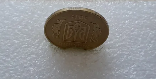 (3586) 25 копійок 2010 &quot;око&quot;, викрошка в році випуску (25 копеек 2010 глаз брак) Продаж