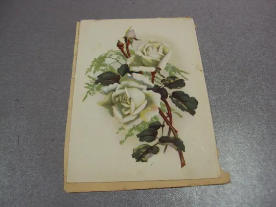 открытка лилии розы 1963 таллин склейка на листе 2 шт №12458 Продаж