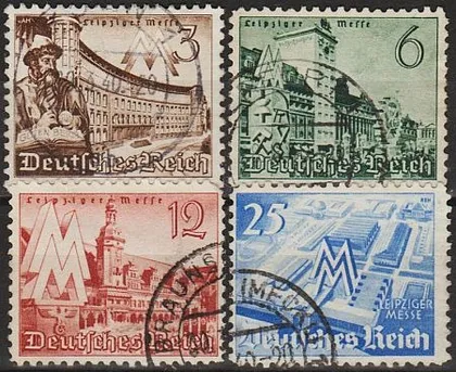фото, 1940 - Рейх - Ярмарок в Лейпцигу Mi.739-42 _3,20 €