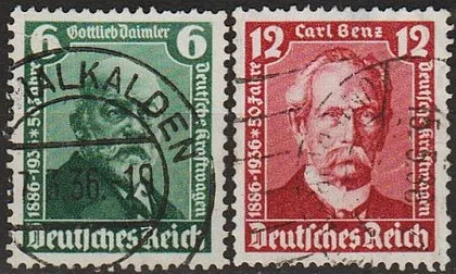фото, 1936 - Рейх - Даймлер-Бенц Mi.604-605 _2,50 €