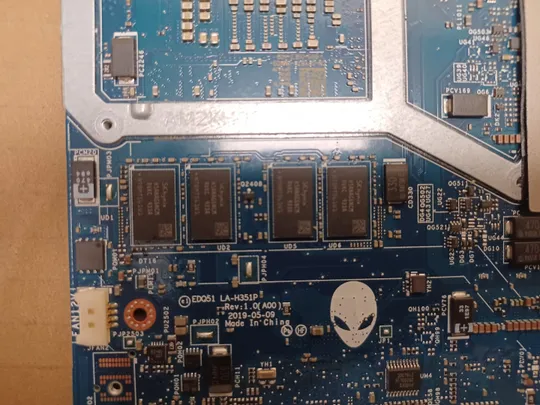 номер1057-18 материнська плата EDQ51 LA-H351P SRF6U i7-9750H для Dell Alienware M15 R2 Mainboard Материнка Основна плата Системна плата Плата системи Laptop motherboard мамка ноутбучна плата  оригінал Інтернет-аукціон