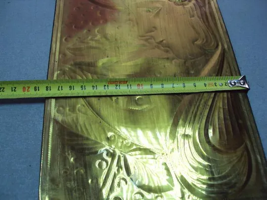 Чеканка картина портрет девушка медь размер 28,3 х 18,3 см №11718 Де купити