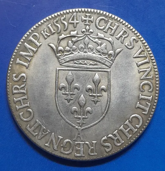 Купити Франція 1554 р- Королівство - Тестон - Генрі II. Копія.