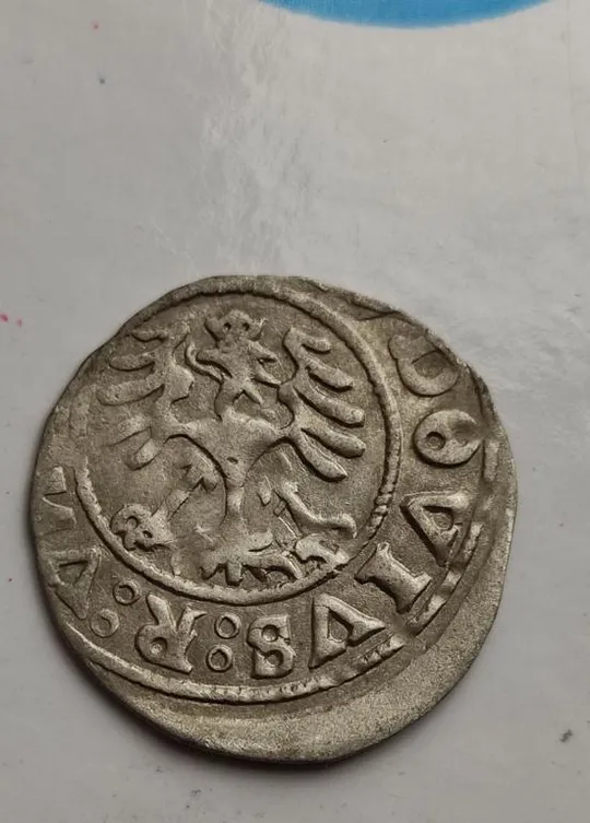 Монета полугрош Людовик Ягеллончик король Галичины, Хорватии, Силезии и проч., чекан Свидница ufm322 Ціна