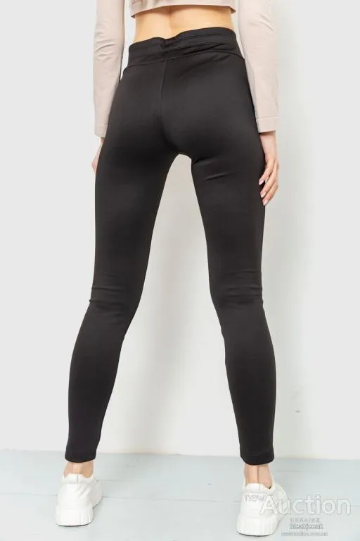 Лосины ткань микродайвинг, цвет черный, 102R5158-1 Продаж