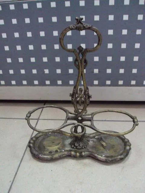 Подставка для спецовников латунь посеребрение высота 24 см, длина 19,8 см №11382 Ціна