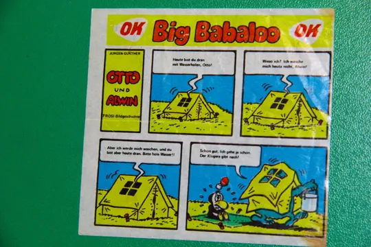 Купити ВКЛАДИШ ЕТИКЕТКА ВІД ЖУВАЛЬНОЇ ГУМКИ вкладыш OK Big Babaloo OTTO und ALWIN