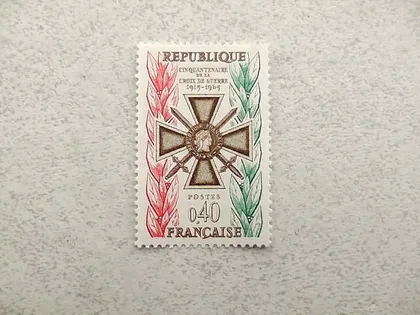 фото, Поштова марка Франція " Орден " 1965 рік **