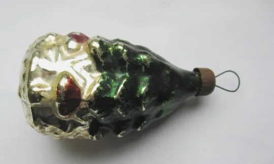 ДІД МОРОЗ під ЯЛИНКОЮ = ЯЛИНКОВА ІГРАШКА = період СРСР Недорого