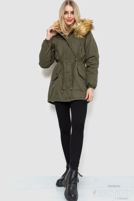 Купити Парка женская зимняя, цвет хаки, 244R6912