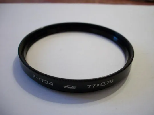 Светофильтр 77х0,75 . 4x. Ж-1,4х. Ж-2х. Н-4х. ЖС-12. ЖС-18. F=1734. СССР. Красногорск и ЛЗОС . 10-Шт Інтернет-аукціон