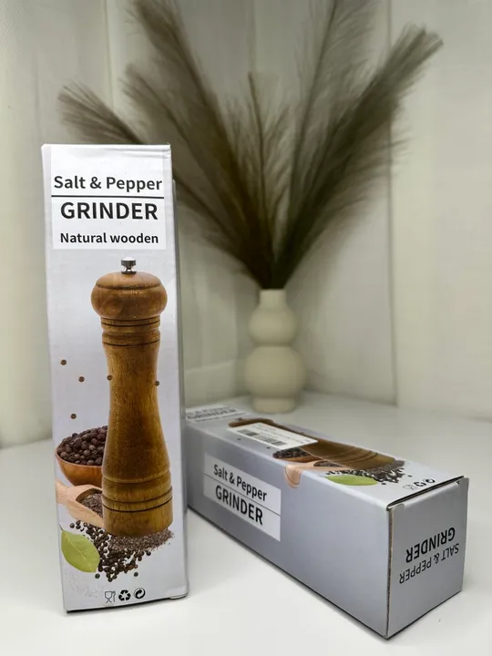 Купити Дерев'яний млин для перцю з потужною обертовою шліфувальною машиною (21)