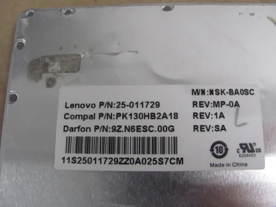 727-7 клавіатура робоча PK130HB2A18 9Z.N6ESC.00G для Lenovo IdeaPad Y570 оригінал Інтернет-аукціон