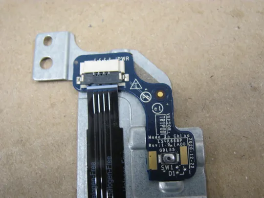 номер0667-15 плата кнопки вкл 0JDPD9 0PV319 NBX0002RO00 LS-K668P з кріпленням для Dell Inspiron XPS G15 5510 5511 5515  5520 5521 5525 Плата кнопки включеня Кнопкова плата Кнопковий модуль Плата управління кнопками Плата кнопки живлення Laptop Power butt Де купити