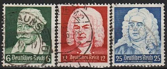 1935 - Рейх - Композитори Mi.573-75 _3.0 € Ціна
