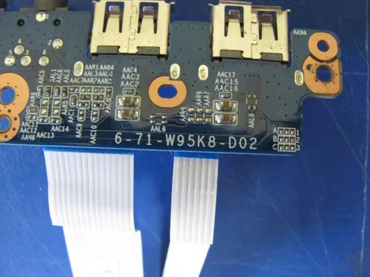 54-31 Плата модуль USB, AUDIO 6-71-W95K8-D02 для TERRA (CLEVO) MOBILE 1513 1220361 оригінал Інтернет-аукціон