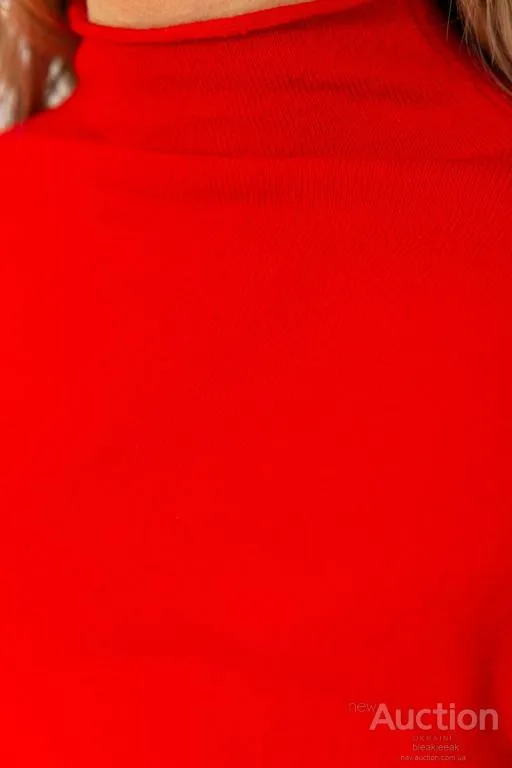 Гольф женский трикотажный, цвет красный, 131R152034 Інтернет-аукціон