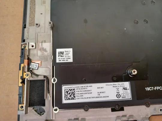 номер1051-3 корпус кришка 0G6RGD AQ2SH000113 з клавіатурою 0DX5T3 PK133RH2A17  для Dell XPS 15 9500 9510 PRECISION 5550 5560 Палмрест корпус топкейс Верхня панель палмрест cover-C оригінал На торгах